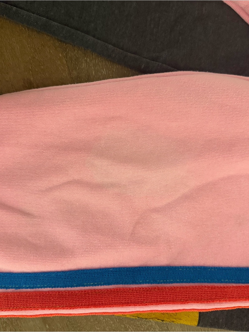 Aviator Nation Pink Sweatpants with Blue and Orange Side Stripes - Picture 4 of 4